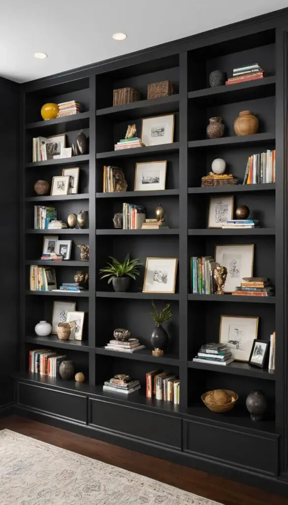 black shelve