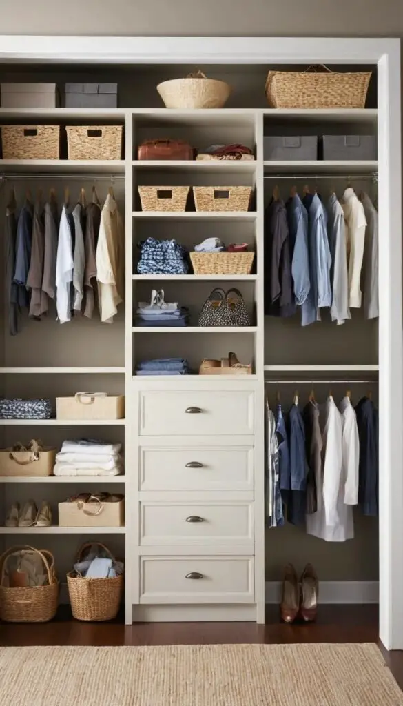 customized closet space