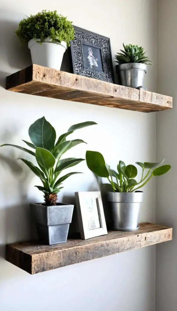 diy floating shelves