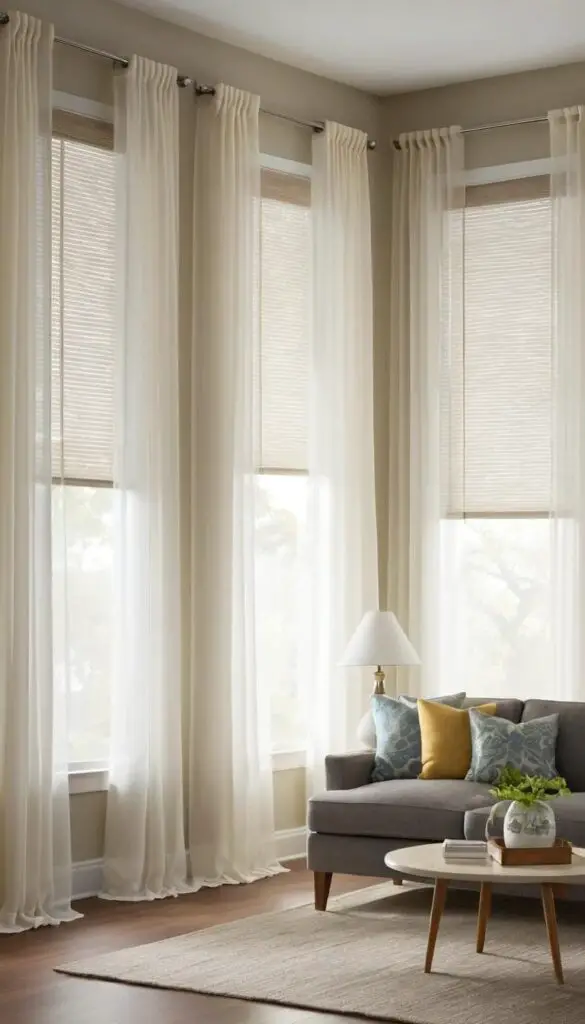 layered window treatments