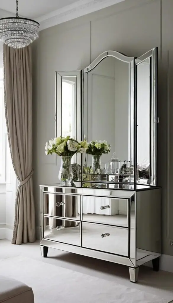 mirrored furniture