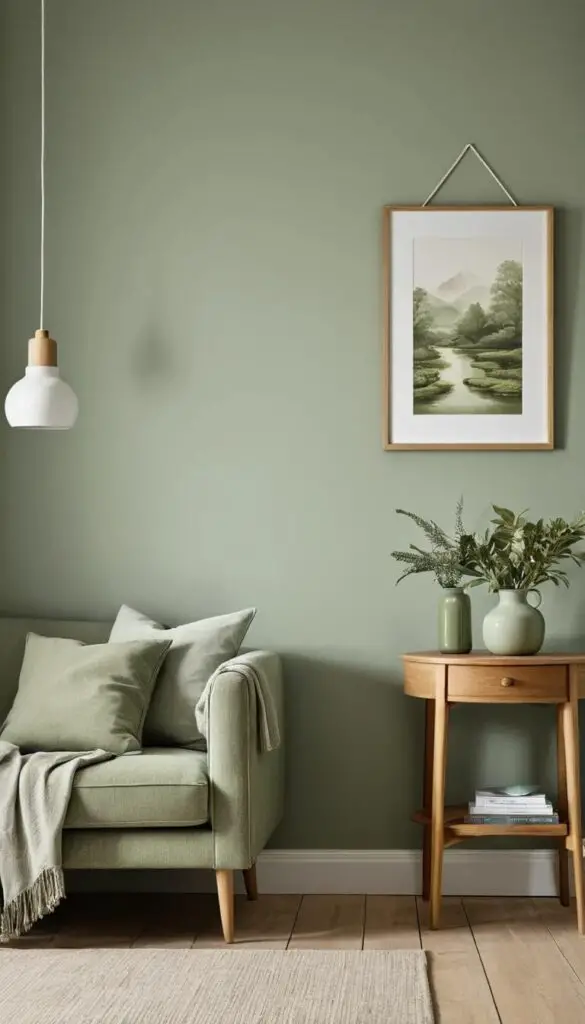 muted sage green