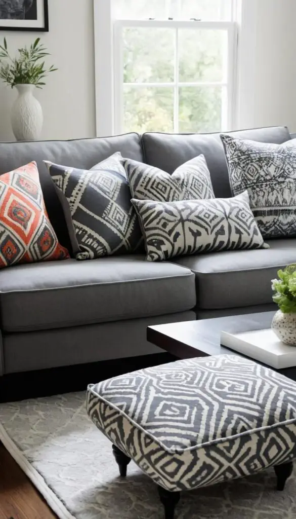 patterned pillows