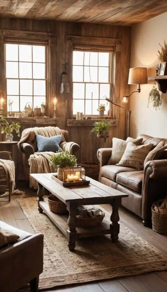 rustic touch in decor