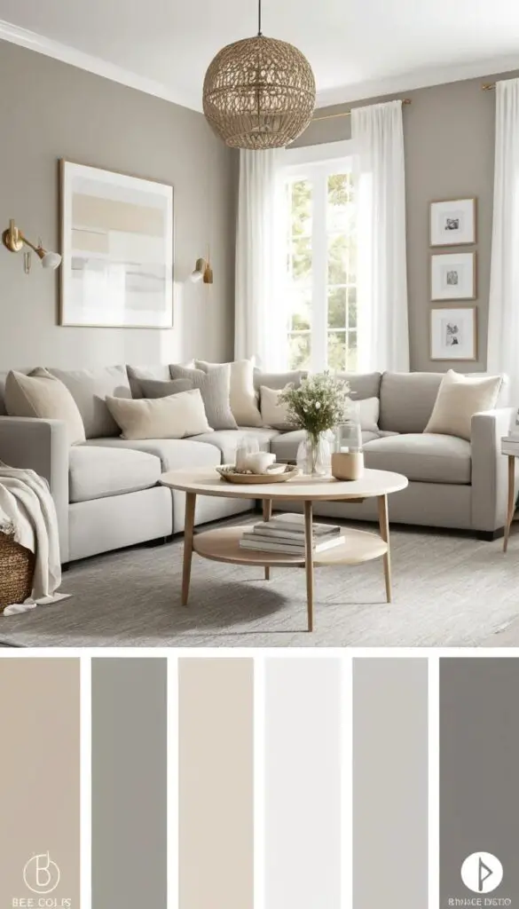 soft neutral palette for bedroom