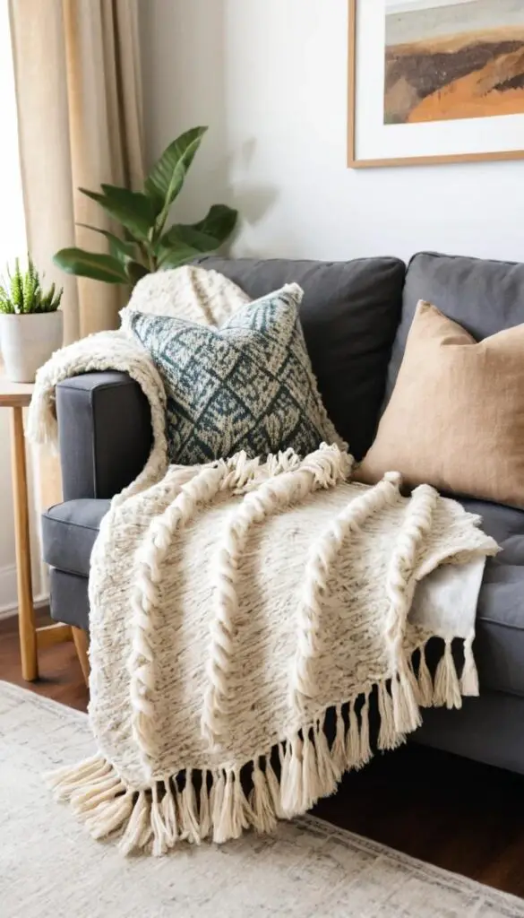 textured throws