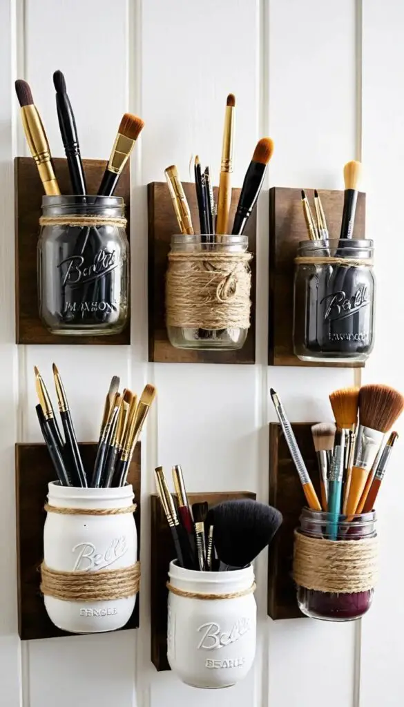 upcycled mason jars