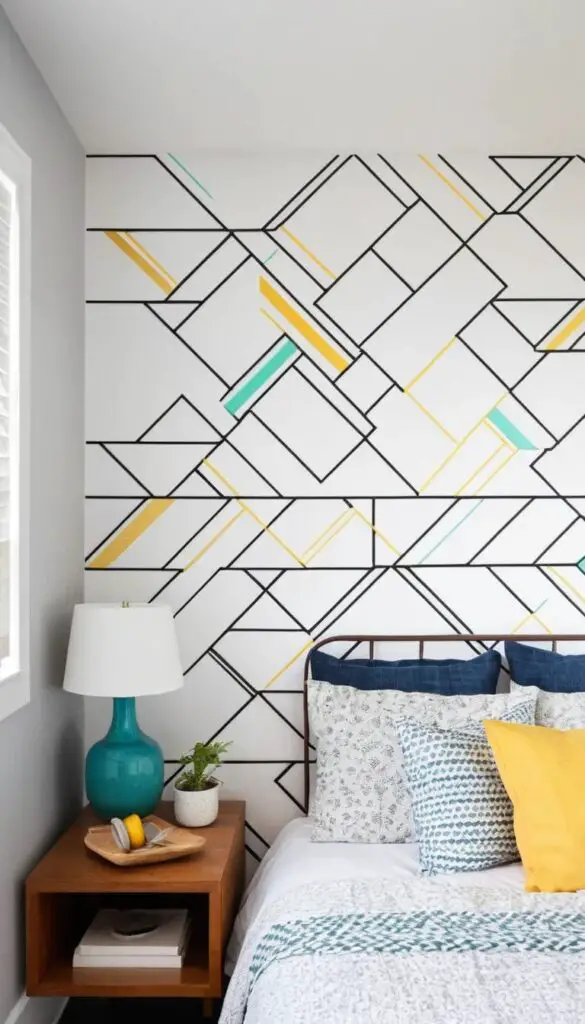 washi tape wallart