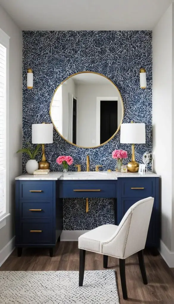 Accent Wall Behind the Vanity