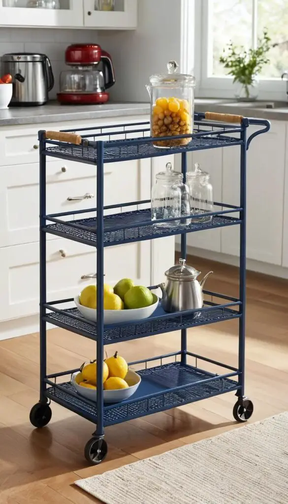 Bar Cart as Storage