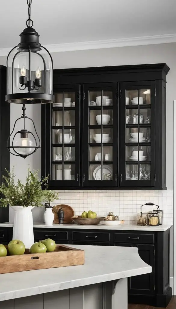 Black accent farmhouse