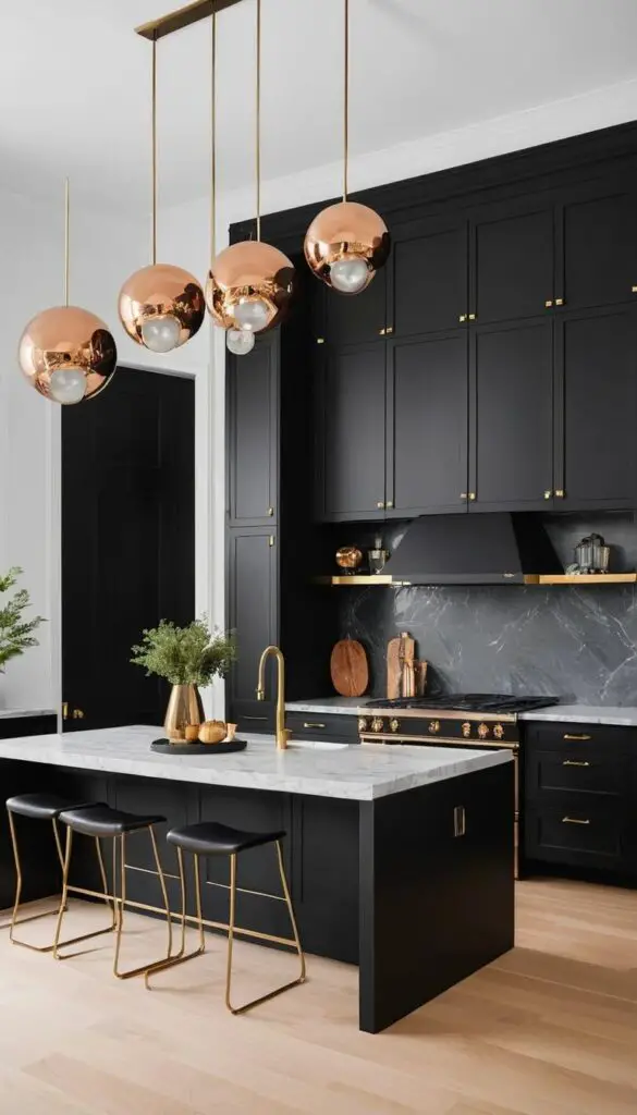 Black kitchen