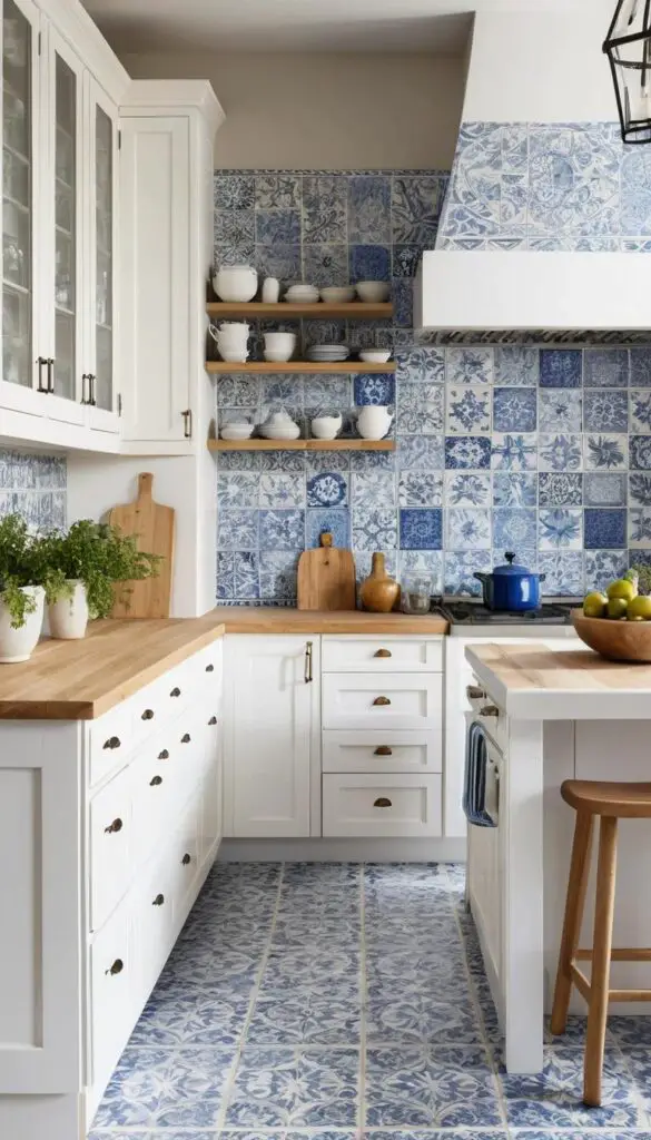 Blue and White Tiles