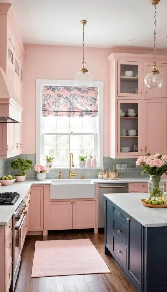 Blush Pink kitchen 