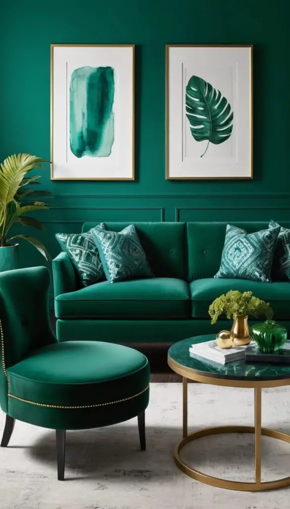 Bold Color walls and furniture 