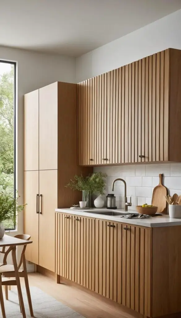 Cabinets with Vertical Slats