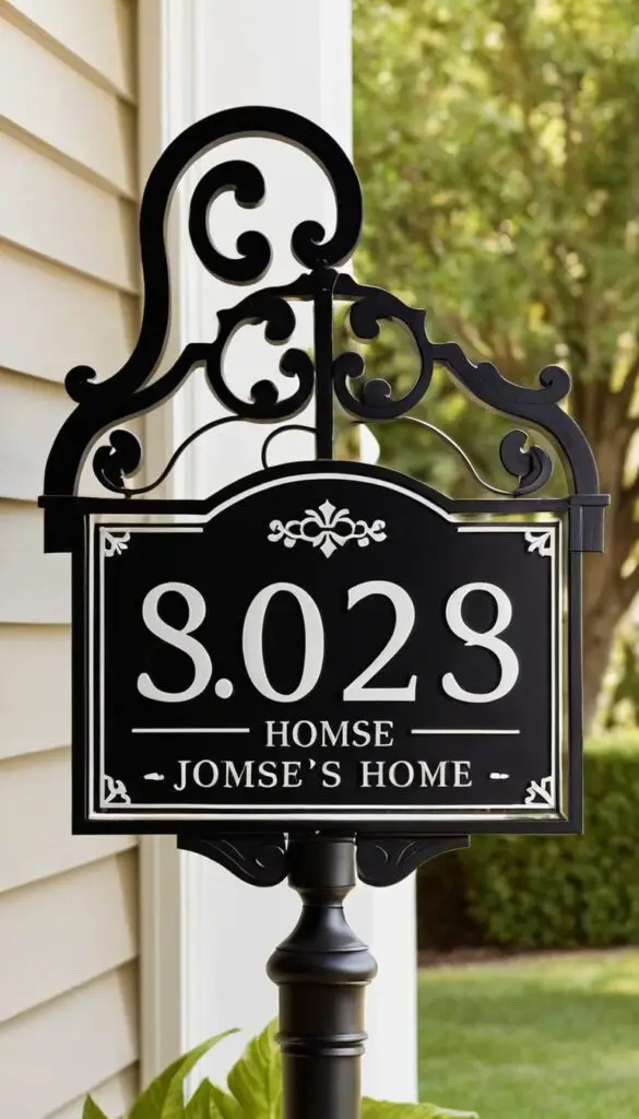 Custom Address Sign