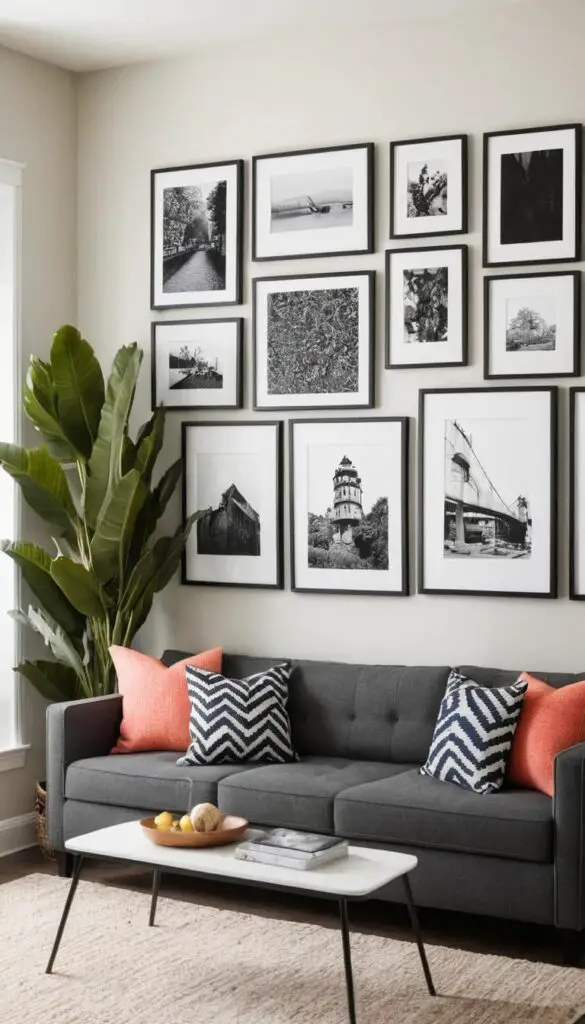 Gallery Wall over couch