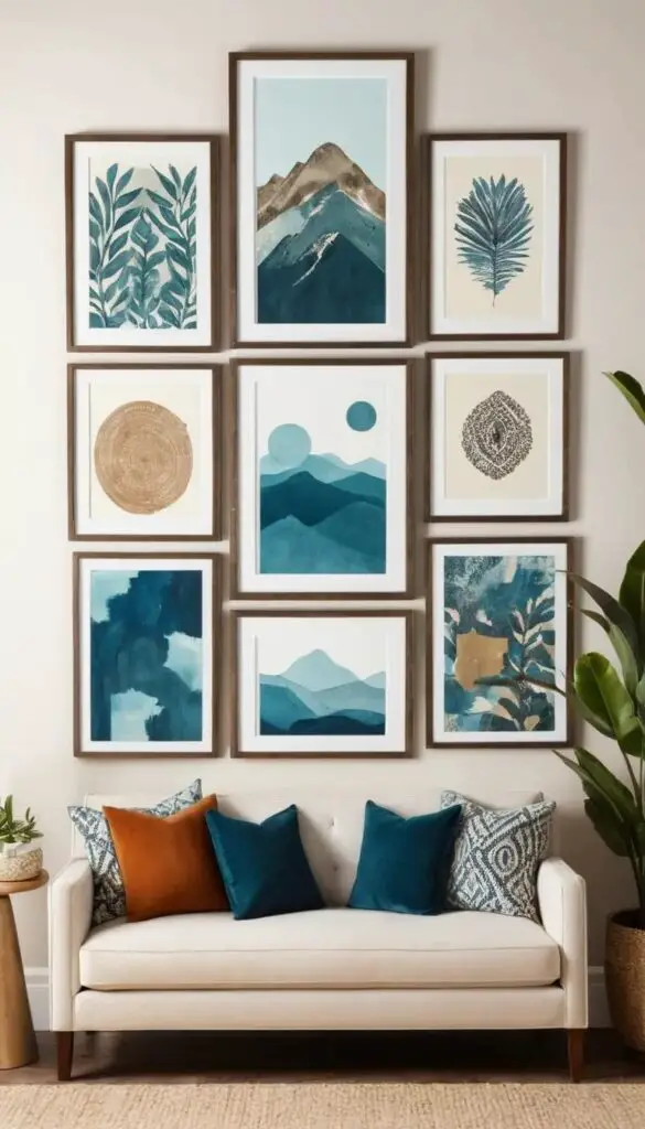 Gallery Walls with Eclectic Art