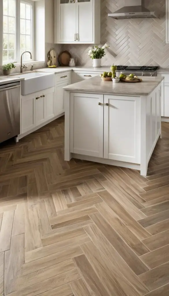 Herringbone Pattern floor