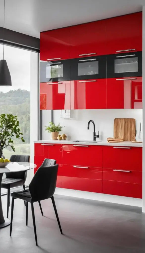 High-Gloss Cabinets