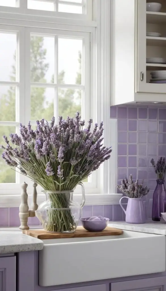 Lavender kitchen 