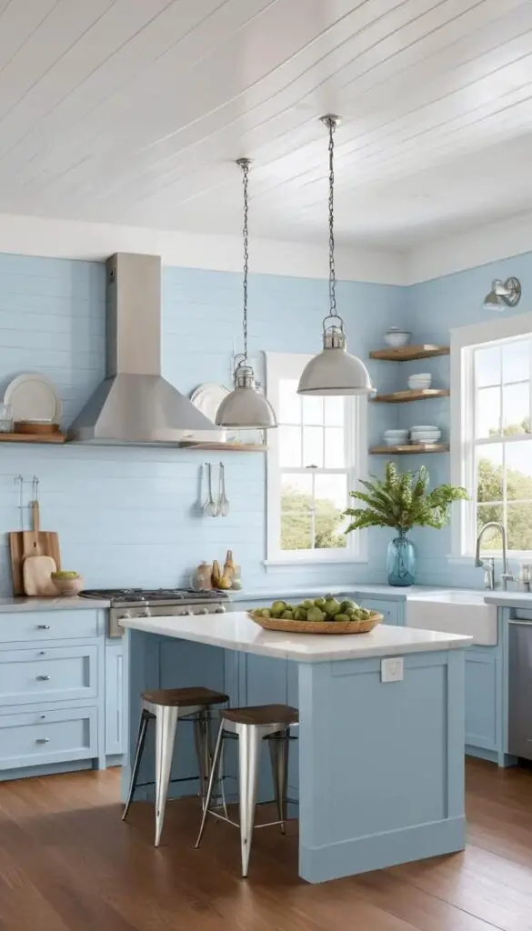 Light Blue kitchen 