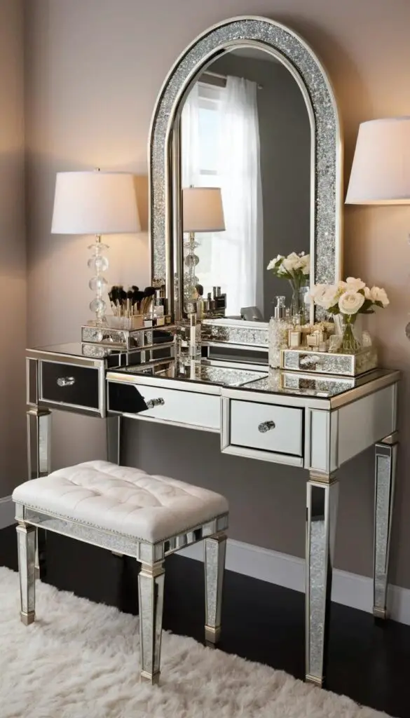 Mirrored Vanity Table