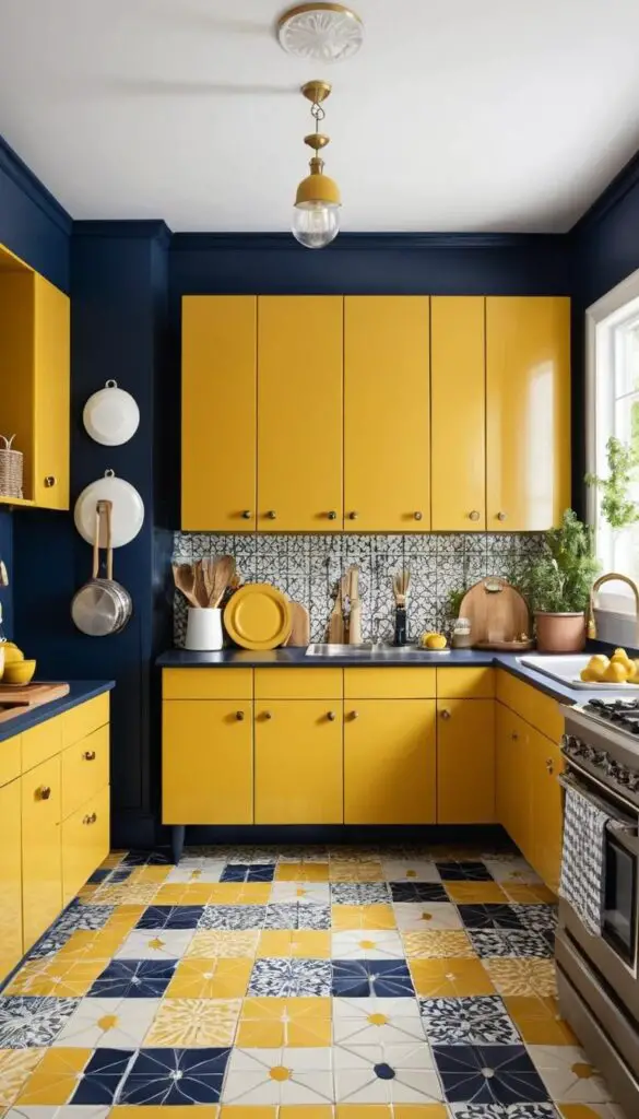 Mustard Yellow kitchen