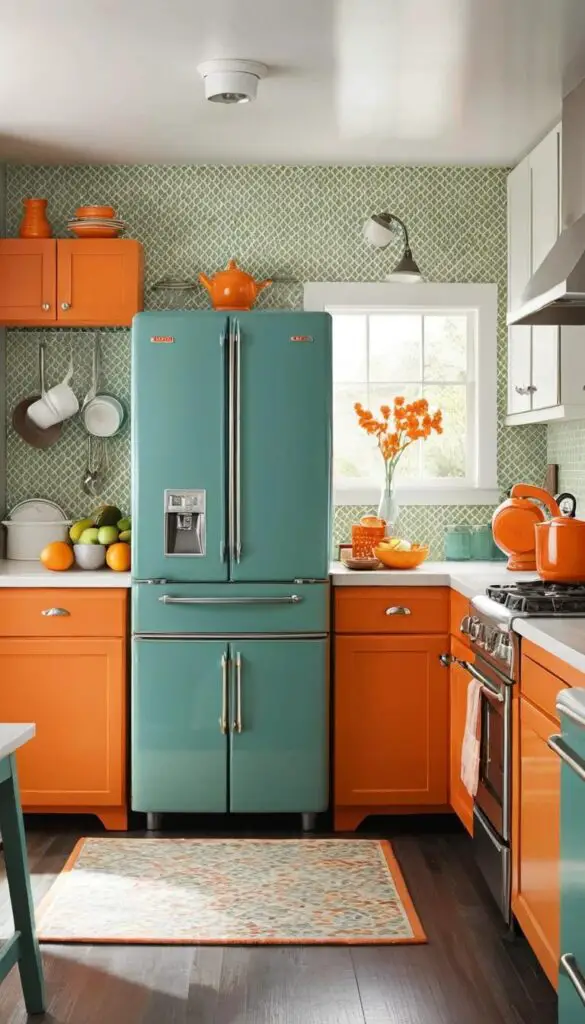 Orange kitchen 