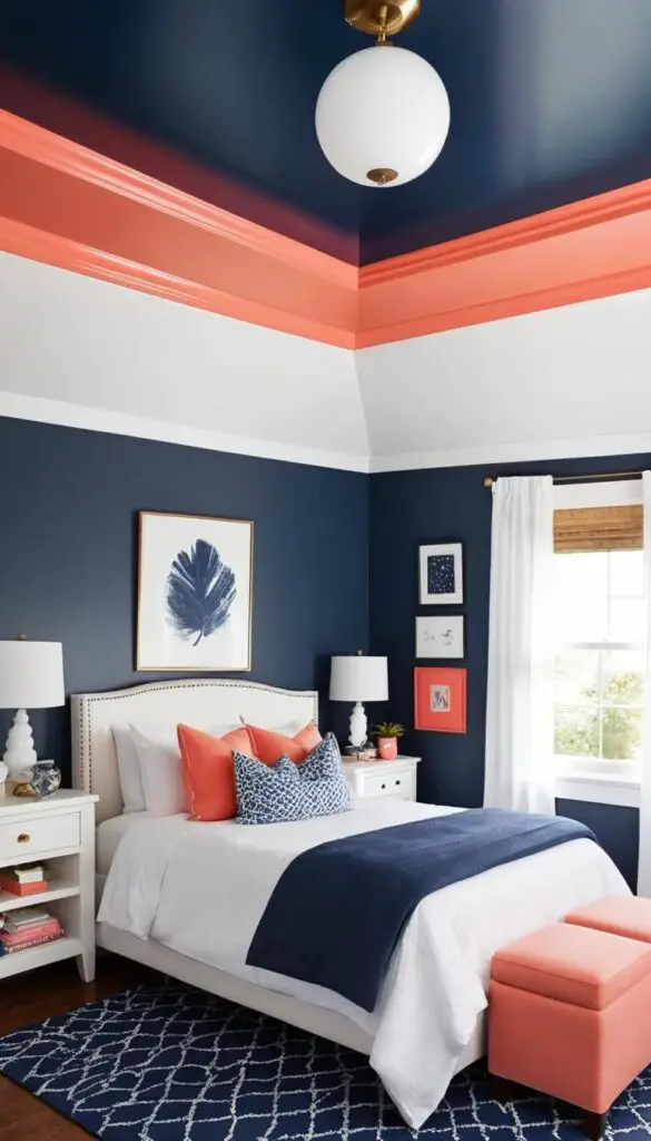 bold color ceiling