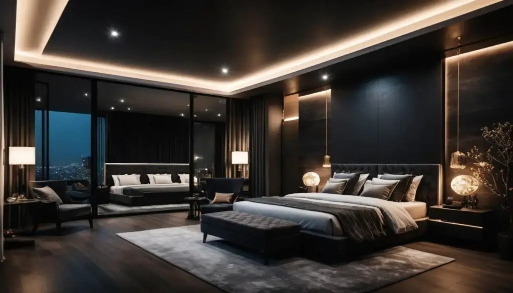 dark bedroom