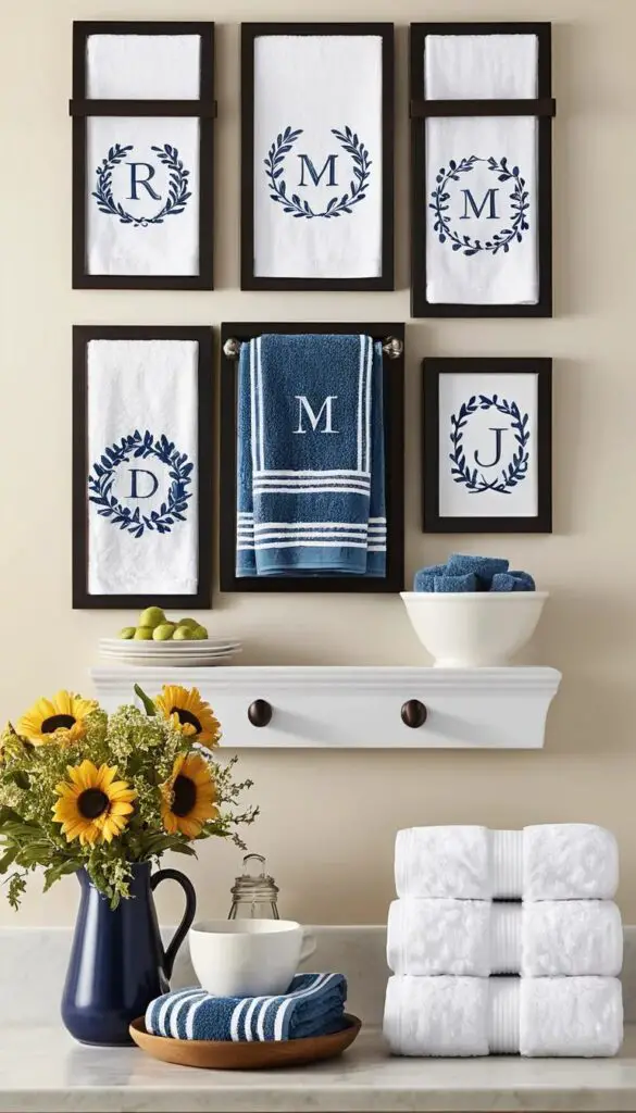 monogrammed towels