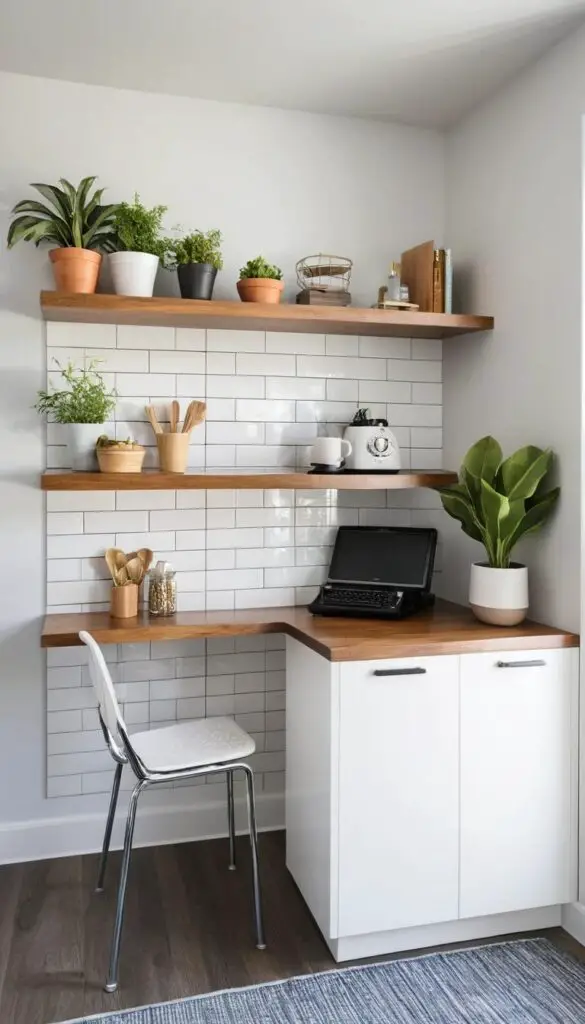 wall-mounted desks