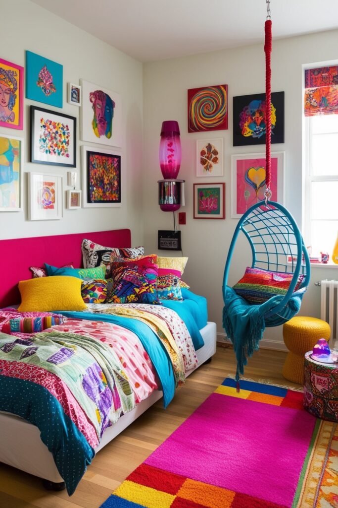 Funky and Eclectic bedroom