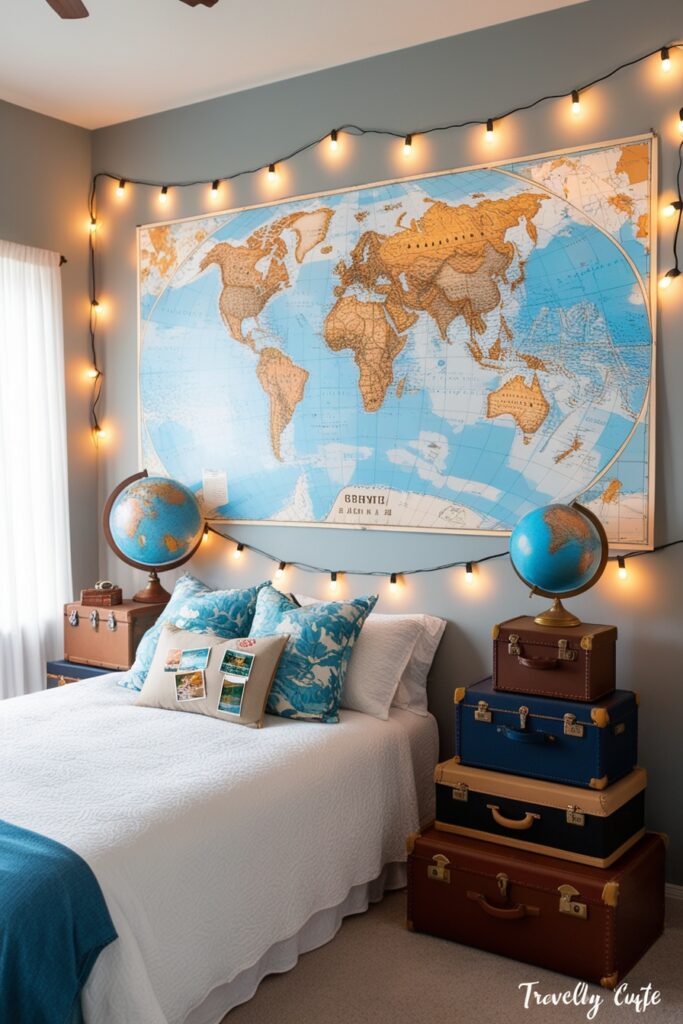 Travel-Inspired bedroom