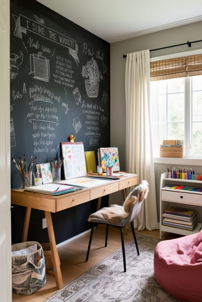 art-filled room
