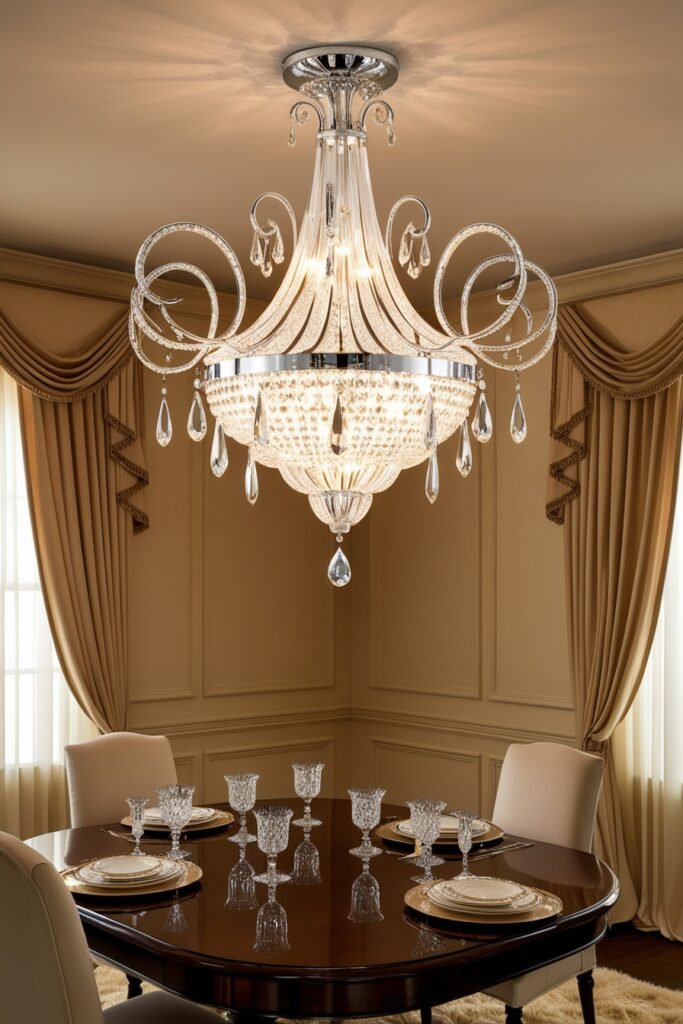 dramatic light fixture