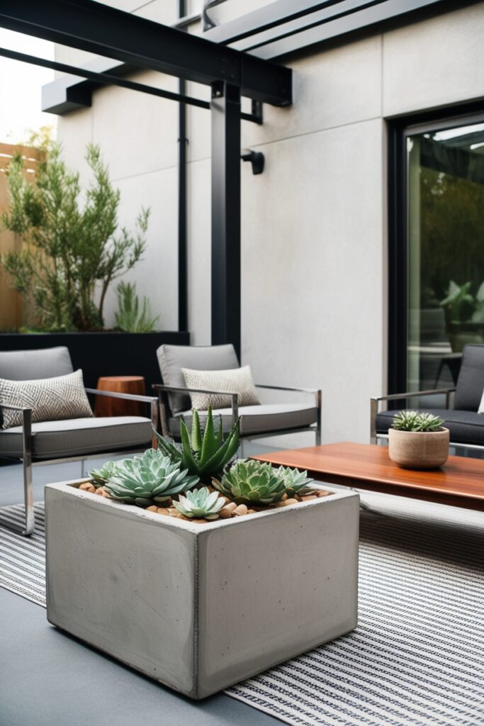 industrial chic patio