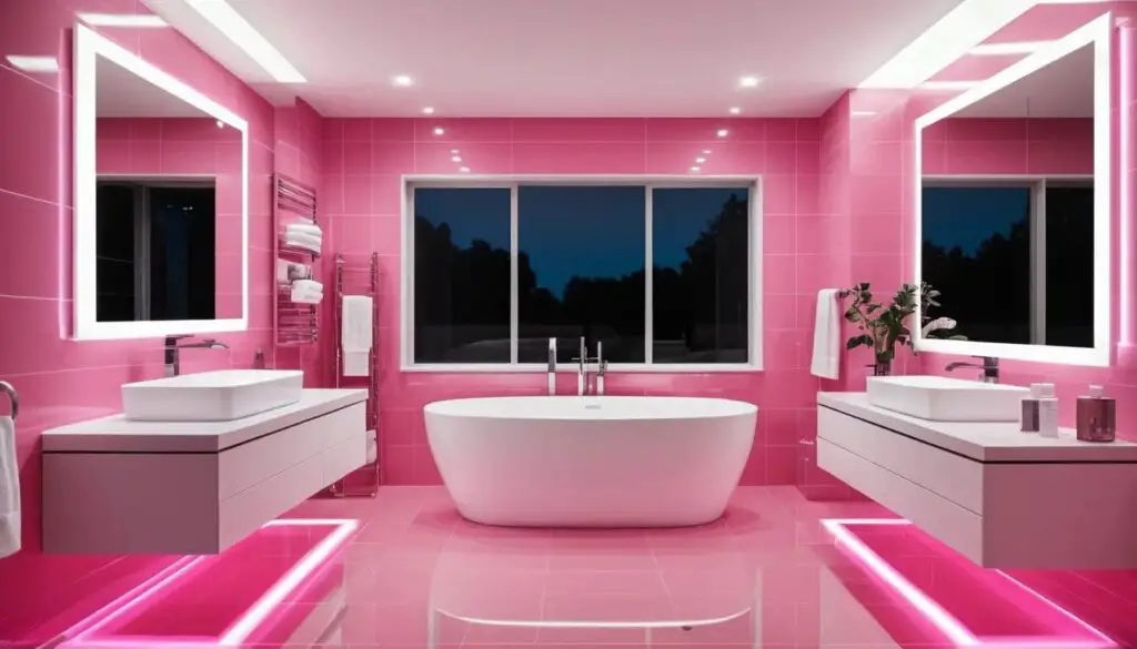 pink bathroom