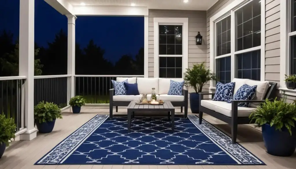 decorated porch