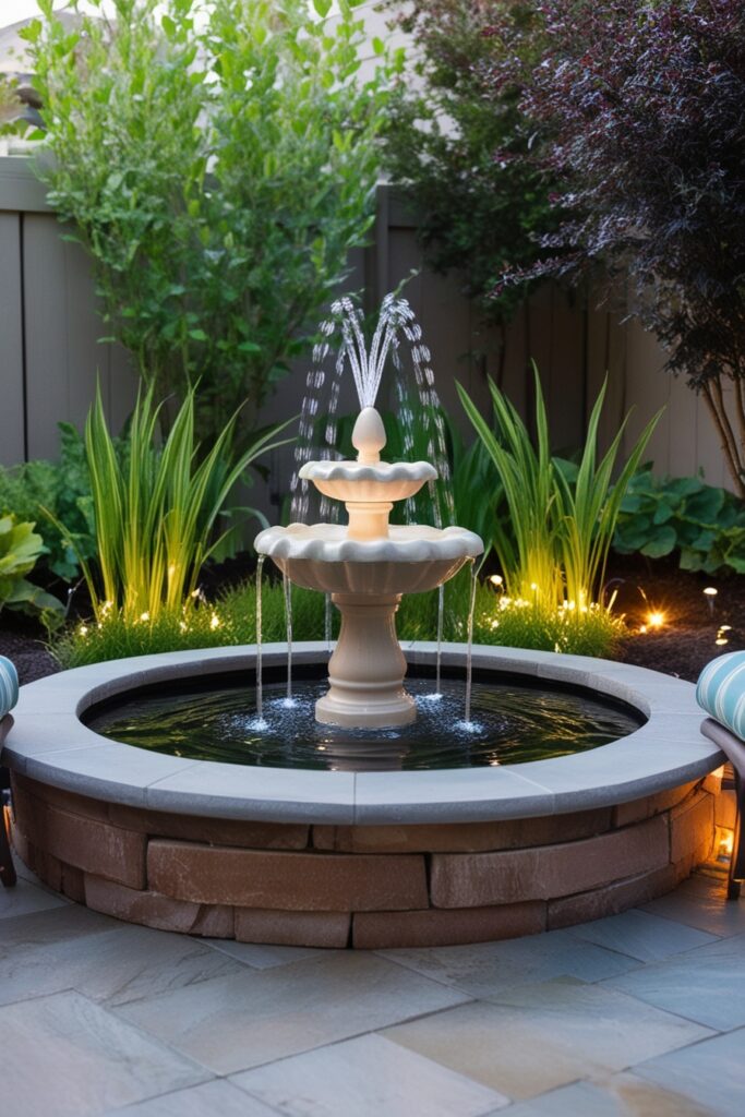 water garden patio