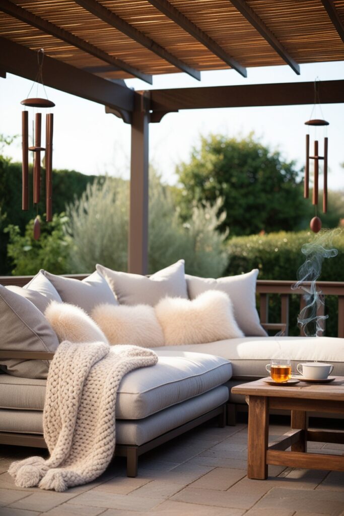Outdoor Sofa with Cushions