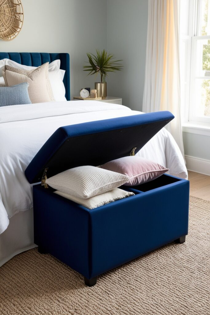 Storage Bench at the Foot of the Bed