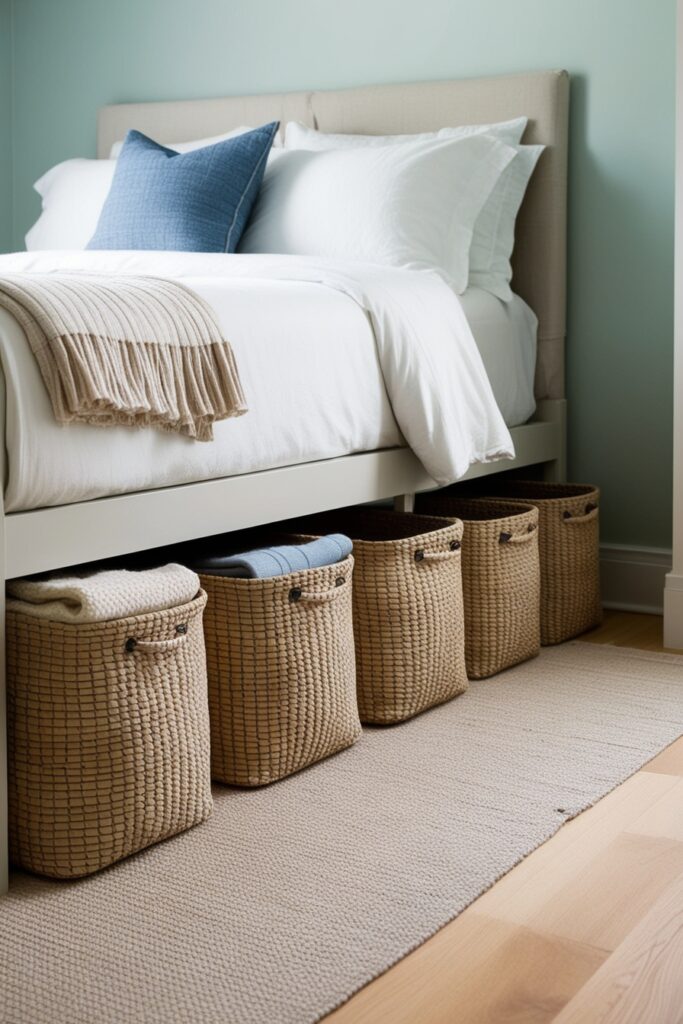 Under-Bed Rolling Baskets