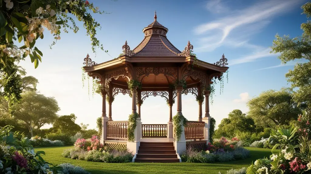 decorated gazebo