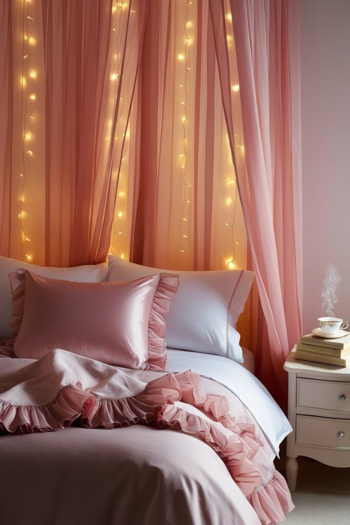 Curtain Canopy Headboard