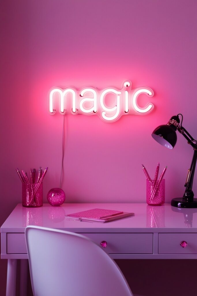 DIY Faux Neon Sign