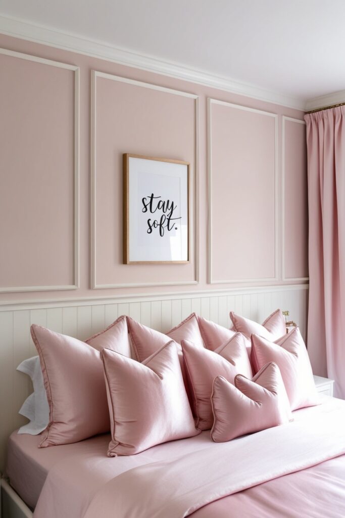DIY Faux Wainscoting Headboard