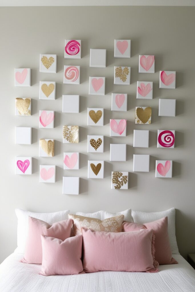 DIY Gallery Wall of Mini Canvases